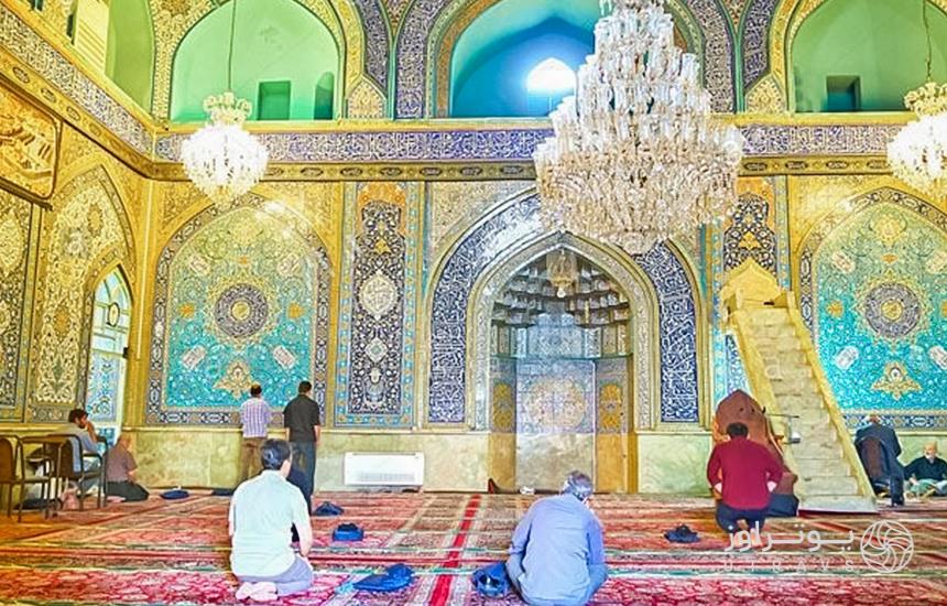 نمای داخل مسجد شاه تهران